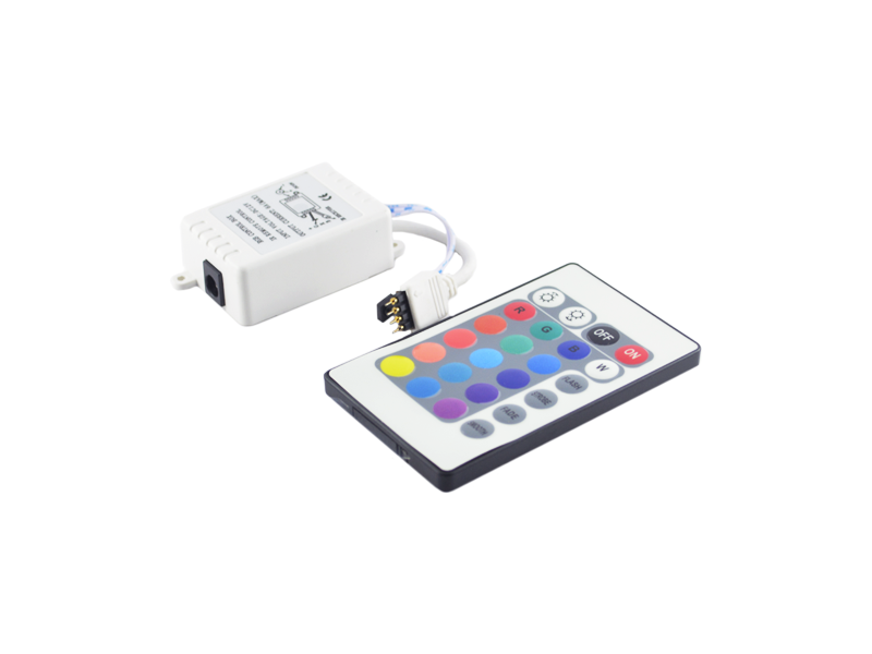 RGB LED Stripe Controller with Remote - Image 1